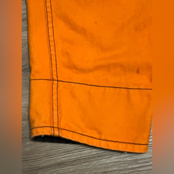 VTG 80s Traffic Embroidered High Waist Women's Mom Jeans Size 13/14 Orange - Picture 7 of 12